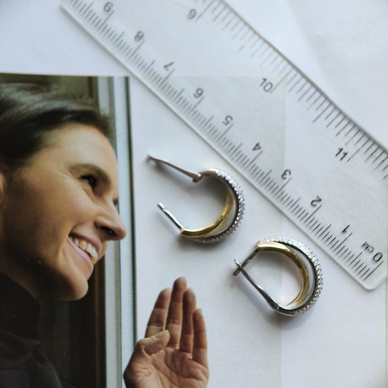 Срібні сережки з фіанітами