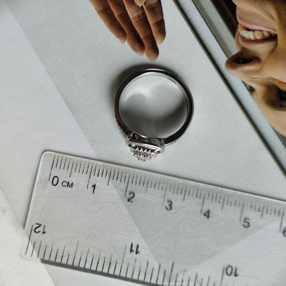 Silver Ring with Fianites