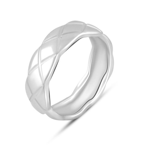 Silver ring without stones