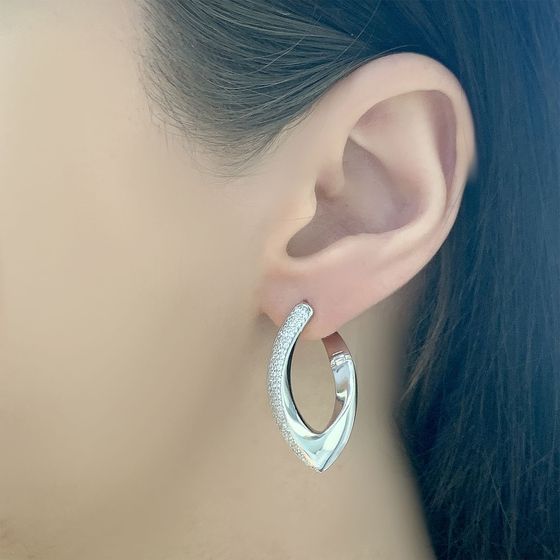 Silver earrings