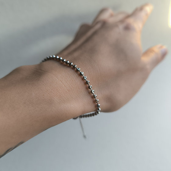 Silver bracelet without stones