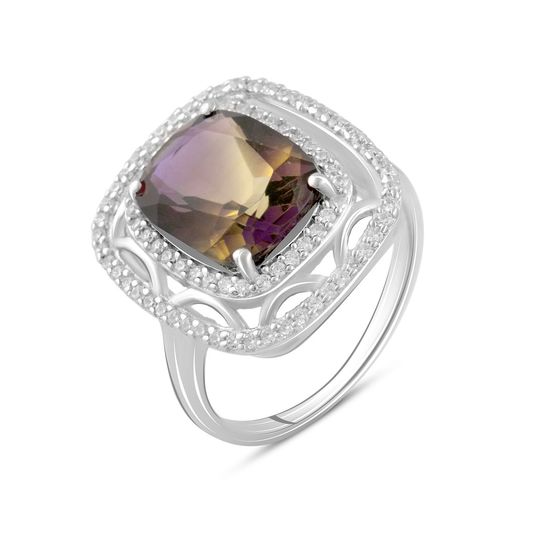 Серебряное кольцо с аметрином nano 4.563ct