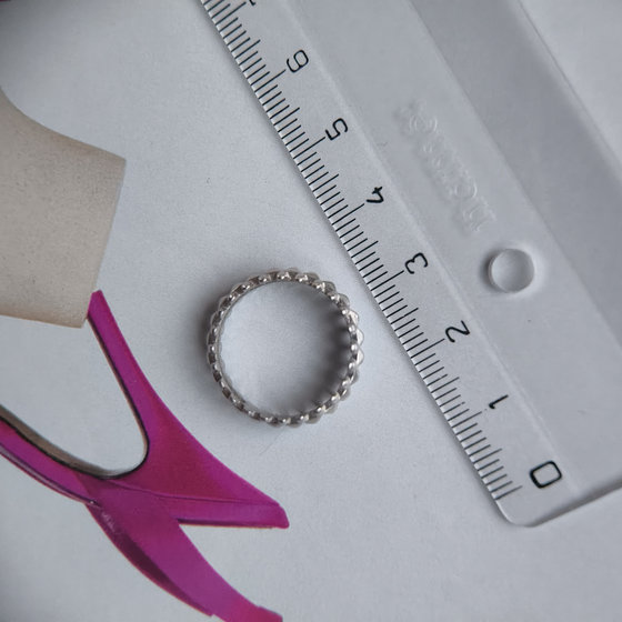 Silver ring without stones