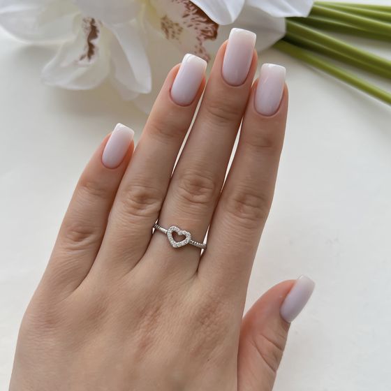 Silver Ring with Fianites