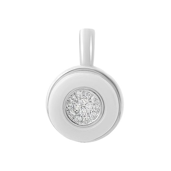 Срібна підвіска з керамікою