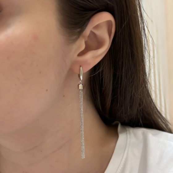 Срібні сережки без каменів