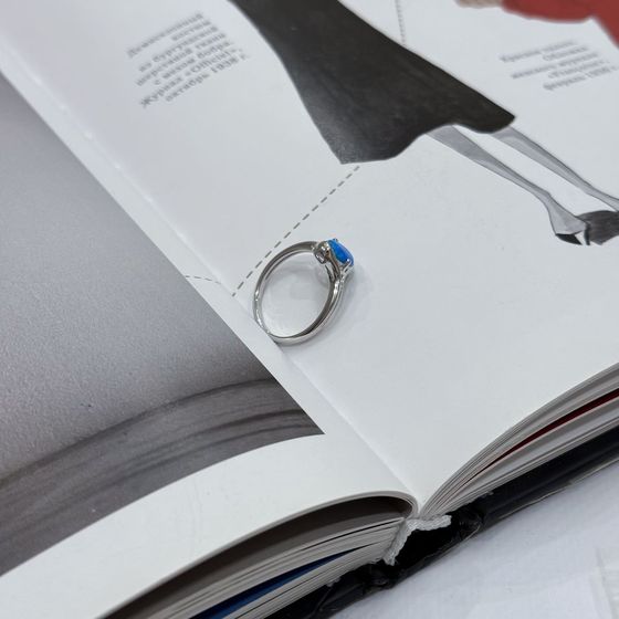 Срібна каблучка з опалом 0.467ct