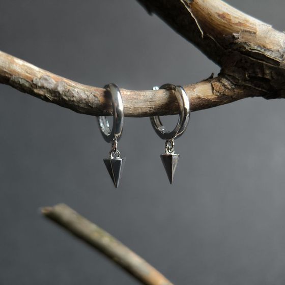 Серебряные серьги без камней