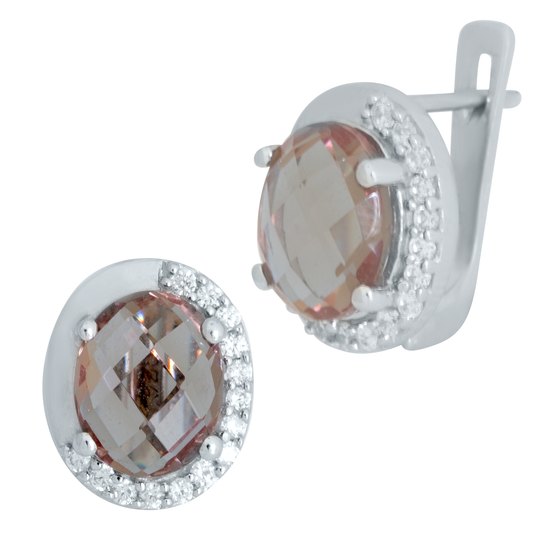 Срібні сережки з султанітом 5.075ct