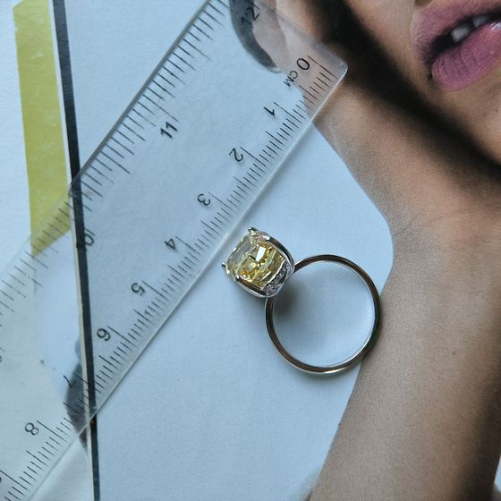 Silver Ring with Fianites