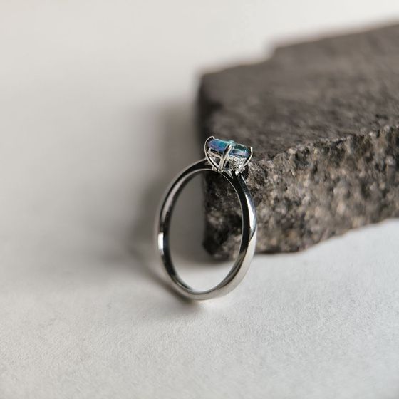 Срібна каблучка з містик топазом 0.597ct