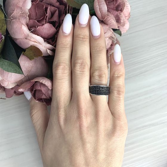 Silver Ring with Fianites