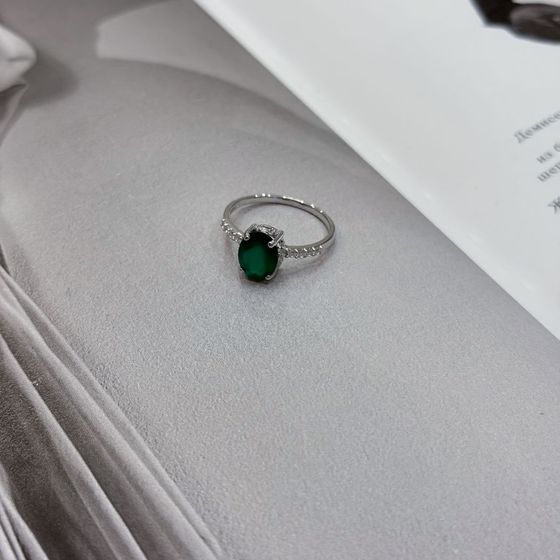 Серебряное кольцо с агатом 1.82ct