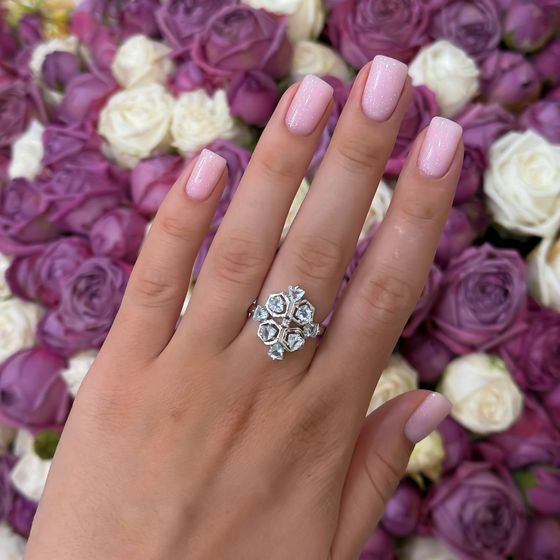 Срібна каблучка з топазом 2.138ct