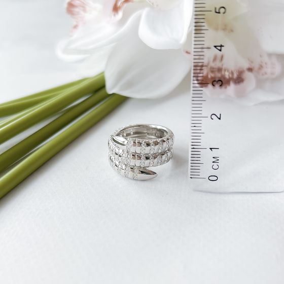 Silver Ring with Fianites