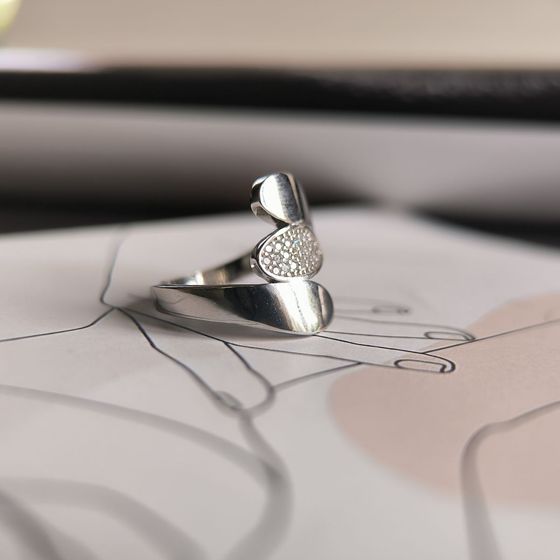 Silver Ring with Fianites