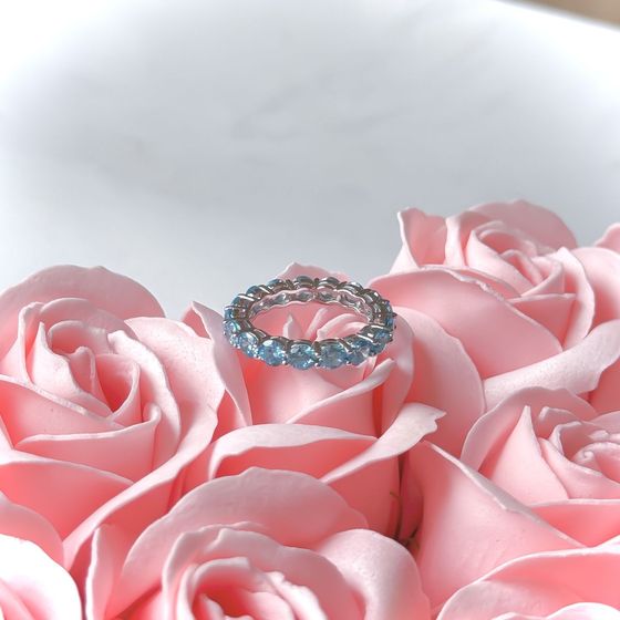 Silver Ring with Fianites