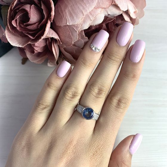 Срібна каблучка з містик топазом 3.723ct