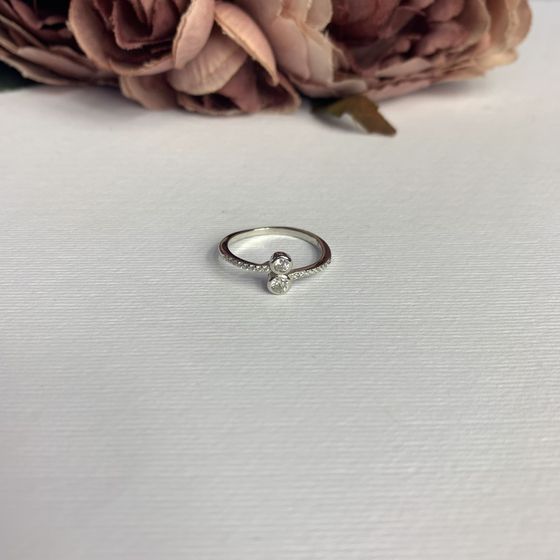 Silver Ring with Fianites