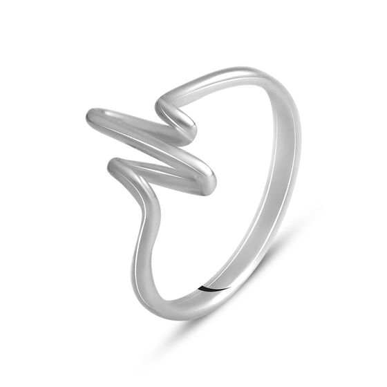Silver ring without stones