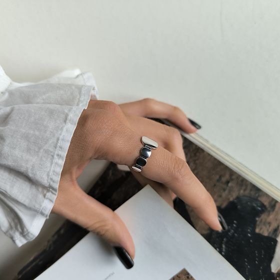 Silver ring without stones