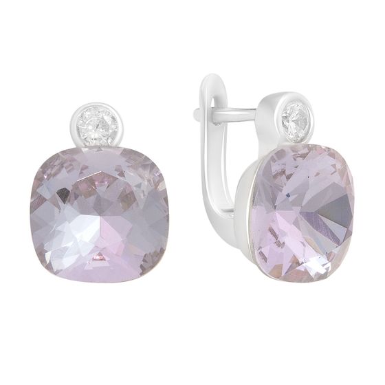 Silver Earrings with Fianites