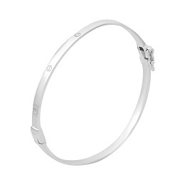 Silver bracelet without stones