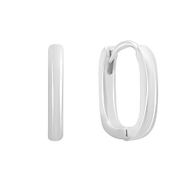 Silver earrings without stones
