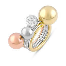 Silver Ring with Fianites