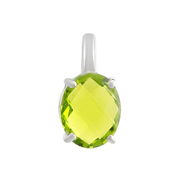 Серебряная подвеска с хризолітом 2.338ct