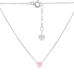 Серебряное колье с фианитами