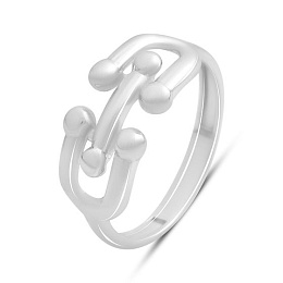 Silver ring without stones