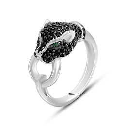 Silver Ring with Fianites
