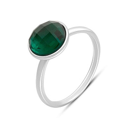 Серебряное кольцо с фианитами