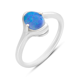 Silver ring with opal 0.467ct