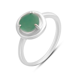 Silver ring with emerald 1.575ct