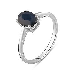 Серебряное кольцо с сапфиром 1.6ct