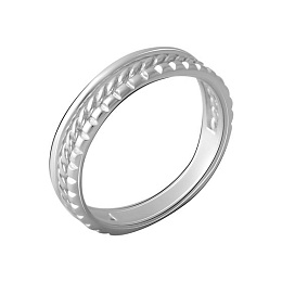 Silver ring without stones