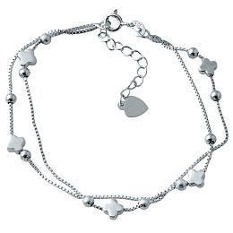Silver bracelet without stones