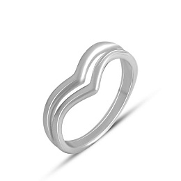 Silver ring without stones