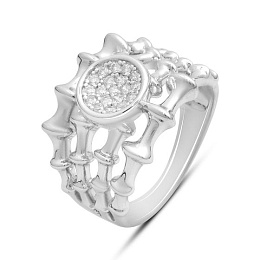 Silver Ring with Fianites