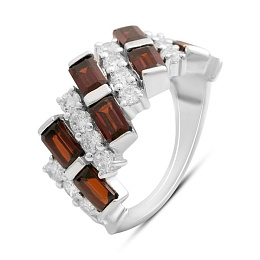 Silver ring with garnet 5.692ct