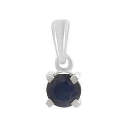 Серебряная подвеска с сапфиром 0.655ct