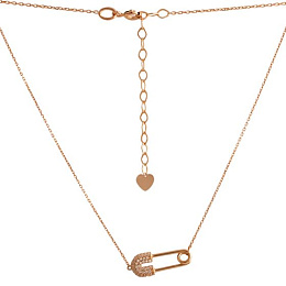 Золотое колье с фианитами 0.85ct