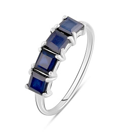 Серебряное кольцо с сапфиром 1.713ct