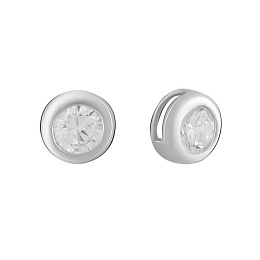 Срібна підвіска з фіанітами