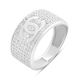 Серебряное кольцо с фианитами