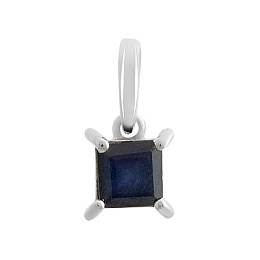Серебряная подвеска с сапфиром 1.785ct