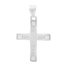 Silver cross with phianites, semallu