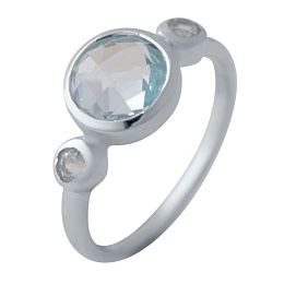 Серебряное кольцо с топазом 2.39ct